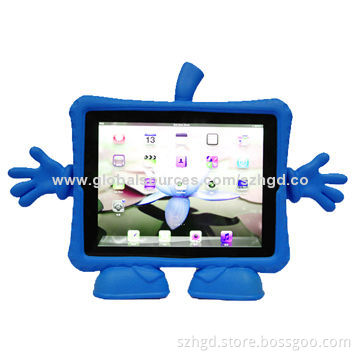 Tablet PC Case for iPad 2/3/4, Freestanding with Two Feet, Made of EVA Foam Material